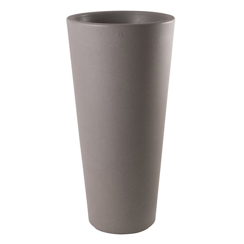 Vita Pot Planter, 100cm H x 49cm W x 49cm D, Taupe