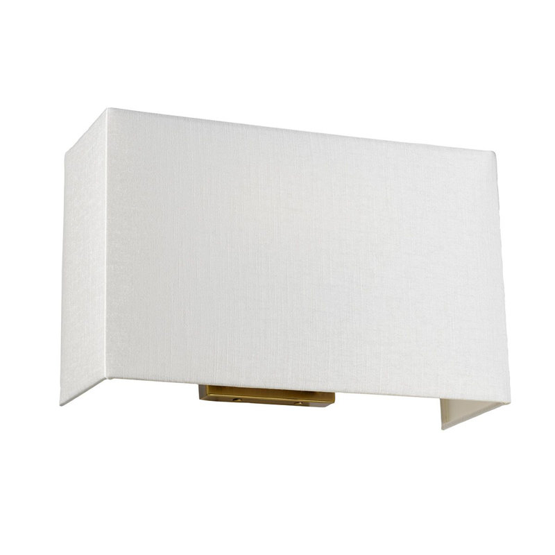 Zanders Flush Mounted Sconce, Aged Brass