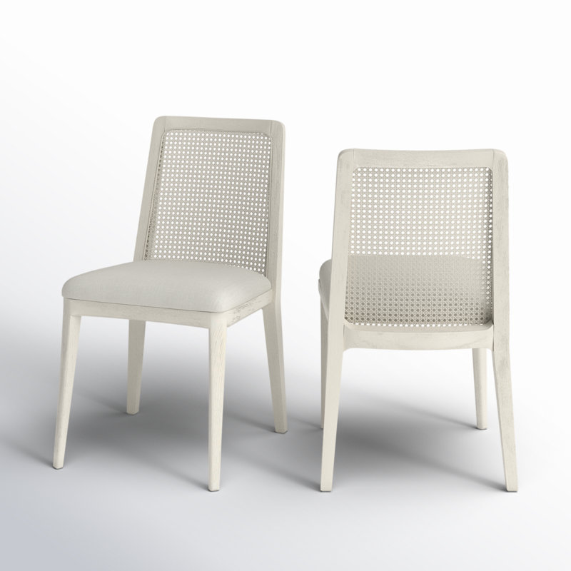 Chaise d'appoint blanche Keefe, Blanc, Blanc
