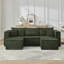 Canapé modulaire compact en velours côtelé compact avec un style minimaliste moderne-231426636-231426638