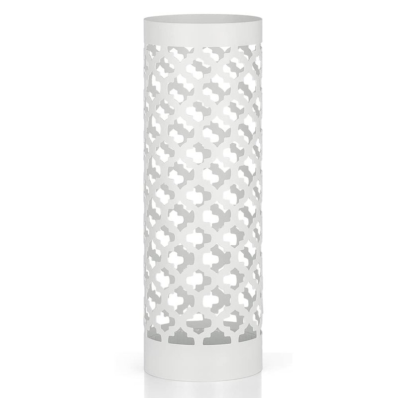 Abderahmane Metal Freestanding Umbrella Stand, White