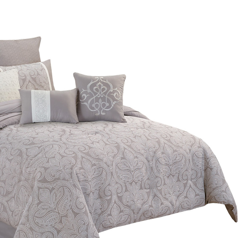 Ensemble d'édredon en microfibre , Édredon pour très grand lit + 9 pièces supplém