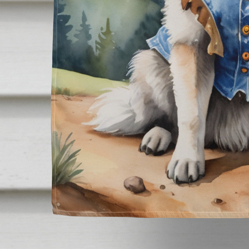 Drapeau Cowboy Welcome House, Spitz loup