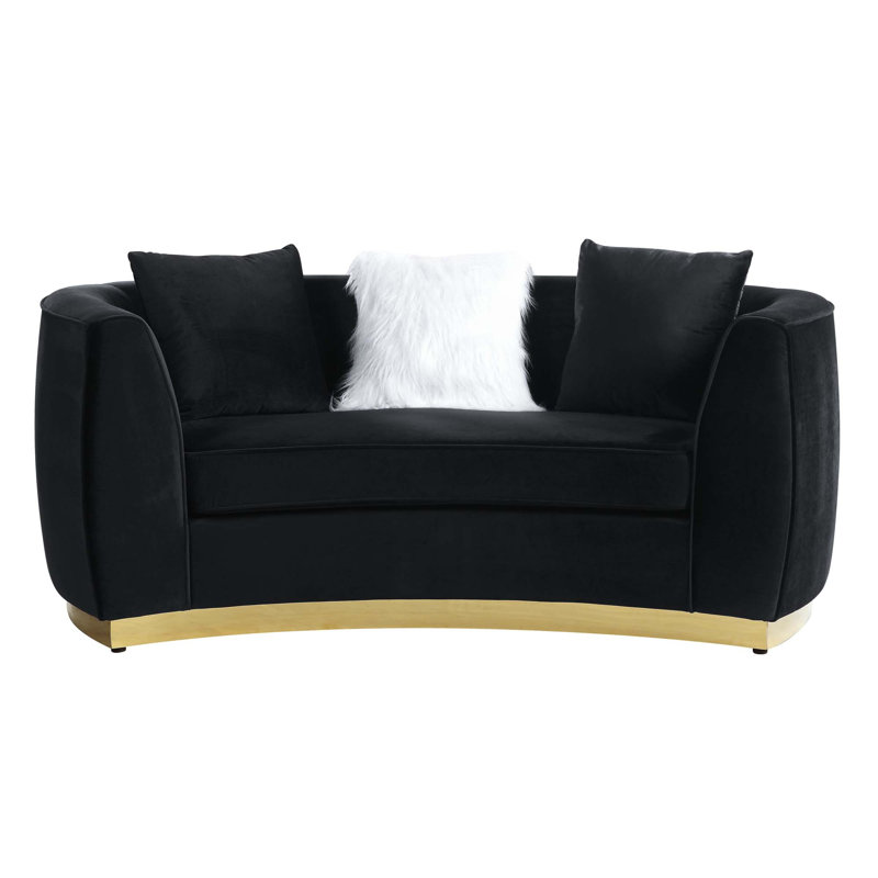 Connelly 69'' Velvet Loveseat