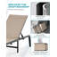 Méridienne d'extérieur en aluminium - pliable, sans assemblage, avec 5 dossiers réglables-588546747