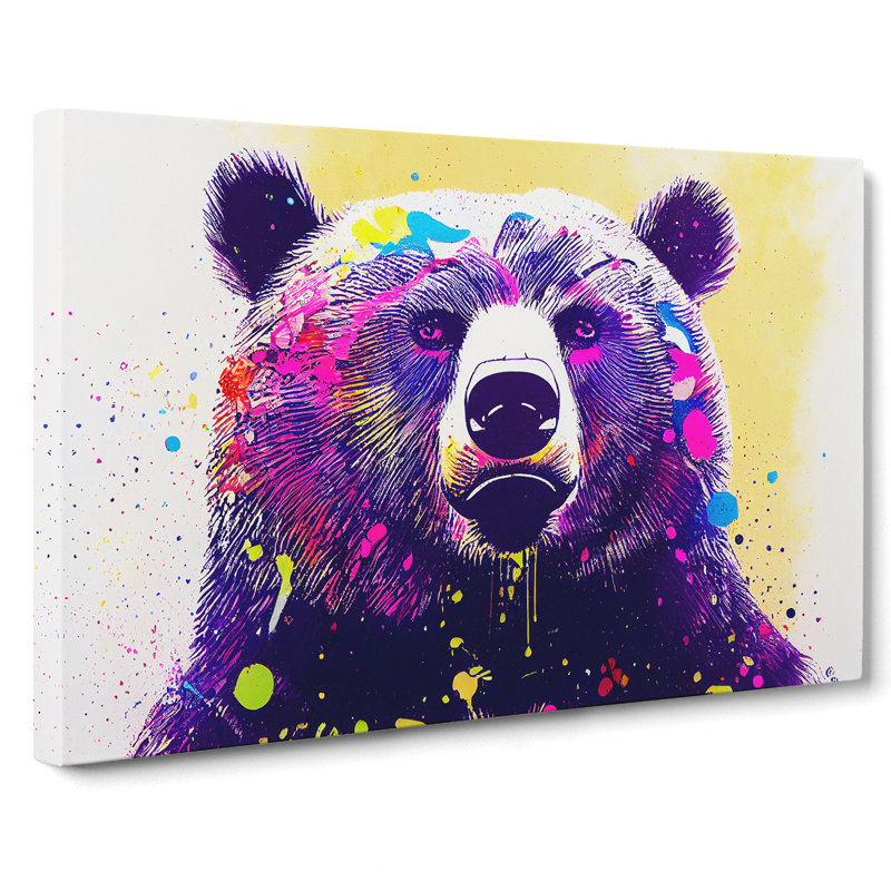Bear Splash Vol.1 Abstract - Wrapped Canvas, 50cm H x 76cm W x 3cm D