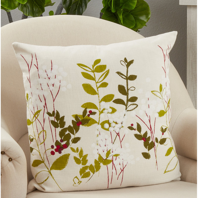 Jardin Square Cotton Pillow Cover