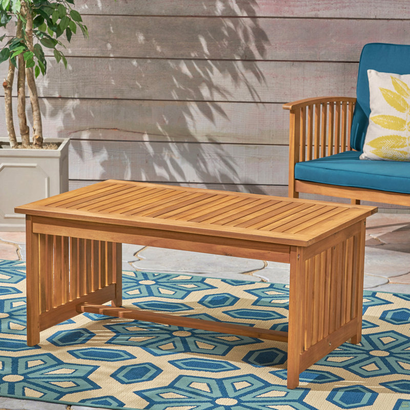 Table basse en acacia, Brun