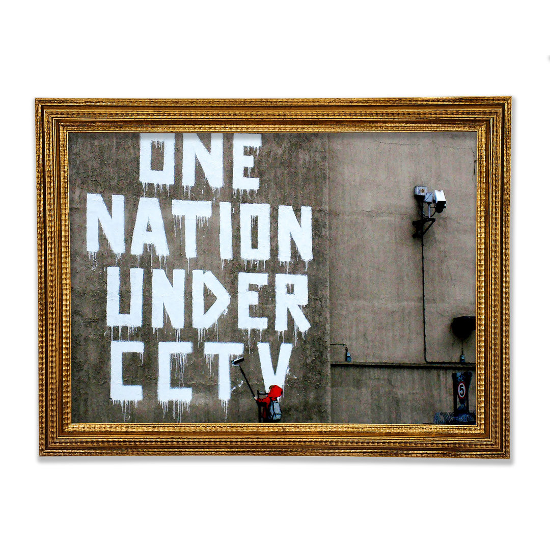 One Nation Under Cctv - Einzelne Bilderrahmen Kunstdrucke