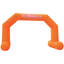 Arche gonflable de 20 pi avec ligne de départ orange avec souffleur intégré, arche gonflable hexagonale pour courses de 5 K, courses caritatives, sports scolaires et événements promotionnels-729087360