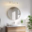 Luminaire de meuble-lavabo moderne à intensité variable en nickel poli avec abat-jour en verre transparent conique-221860614