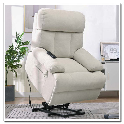 Power Lift Recliner Chair  with 2 Cup Holders,Side Pockets,Remote Control(