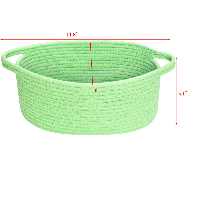 Small Woven Storage Basket with Handles