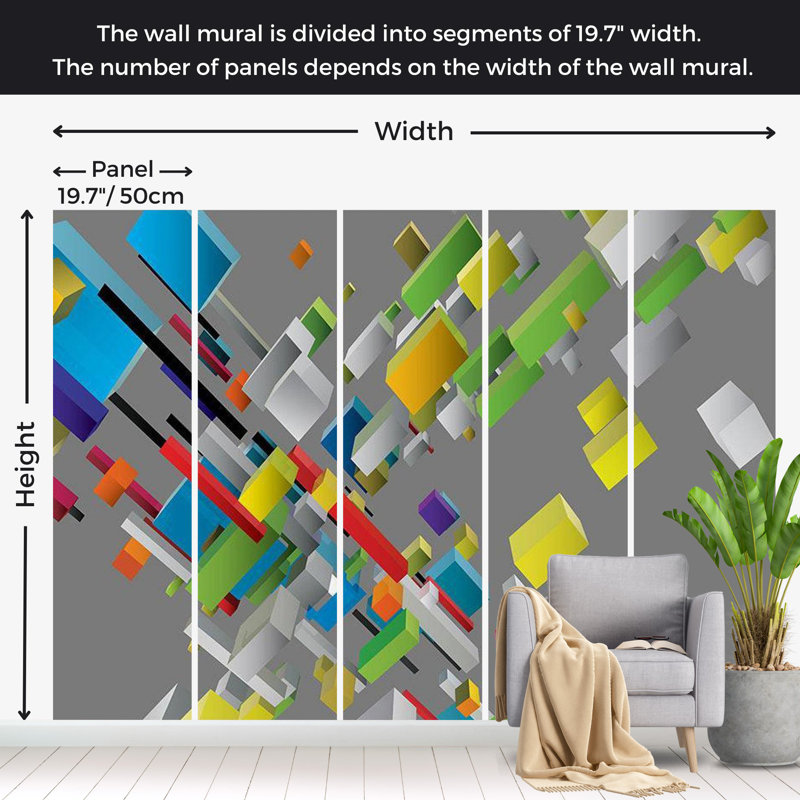 Arash Wall Mural, 96" L x 137" W