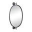 Miroir mural pivotant en métal noir 15 po x 7 po x 29 po-977024471
