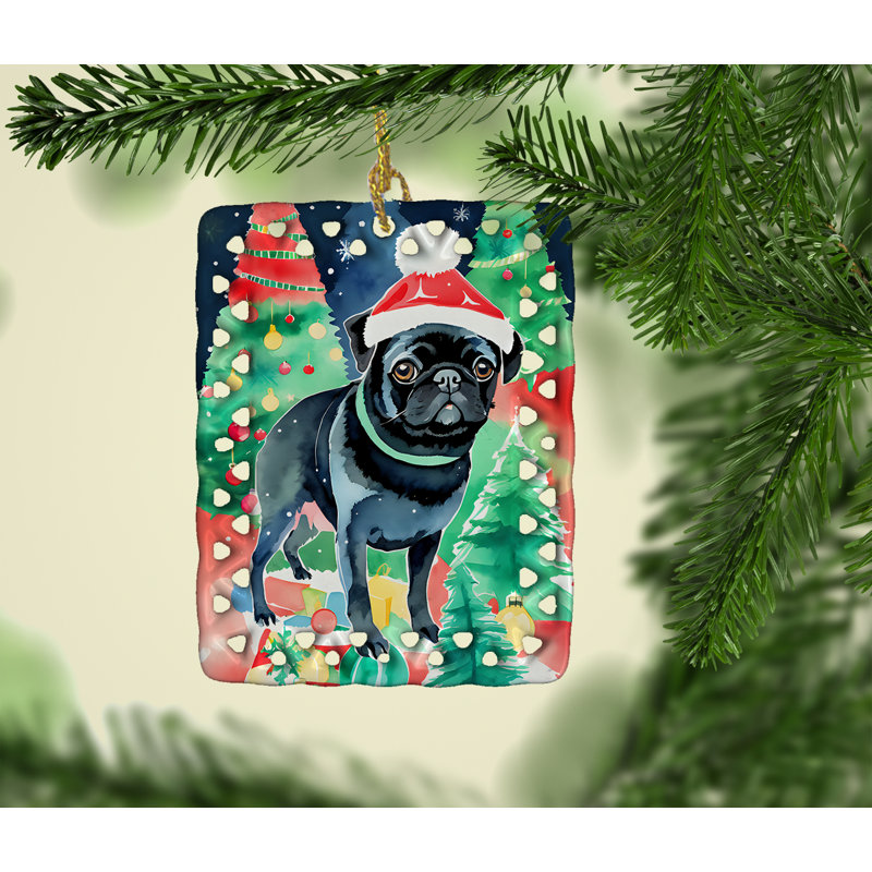 Ornement en porcelaine de Noël carlin, Carlin 3589