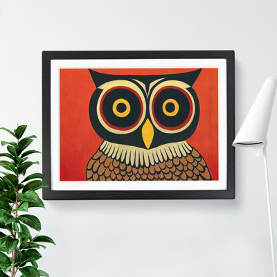 Owl Retro Vol.2 Abstract - Single Picture Frame Print