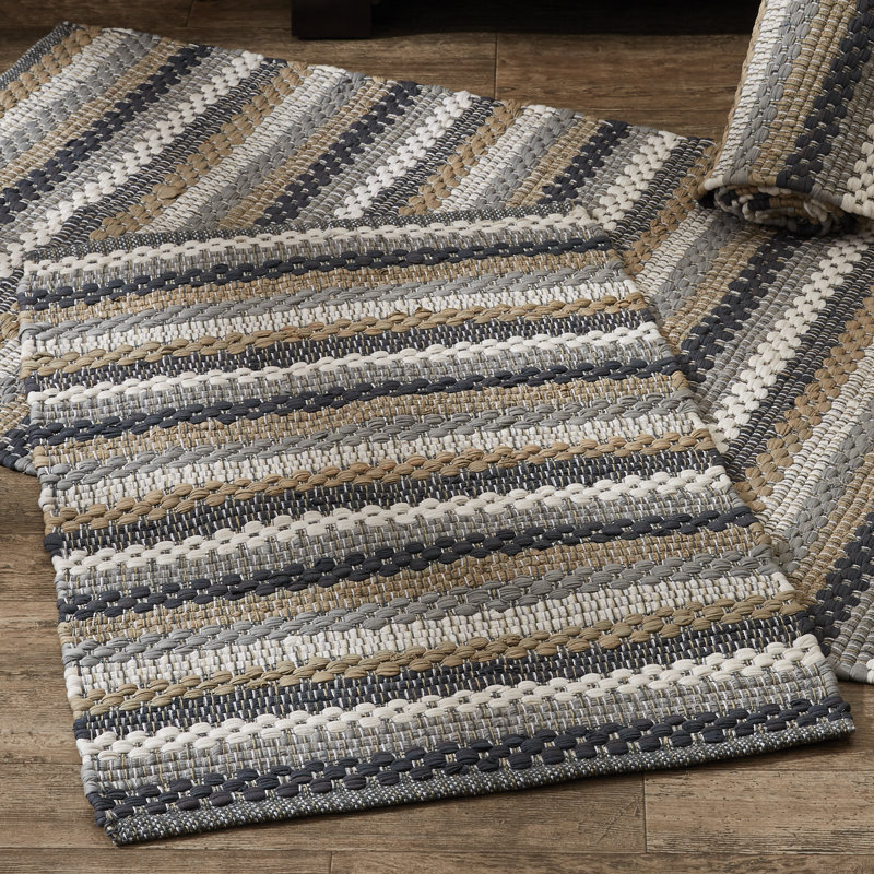 Jermisha Cotton Striped Indoor Rug
