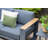 Eugie Aluminium Sofa Set with Cushions