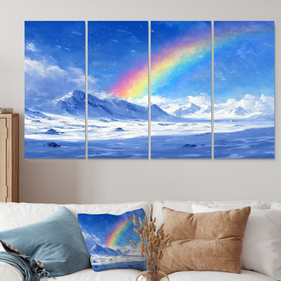 Art mural arc-en-ciel - art mural traditionnel