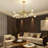 Sputnik Chandeliers Modern Crystal Pendant Lighting Gold Chandelier 12 Lights Mid Century Ceiling Light Fixtures for Dining Room Kitchen Island Living Room Bedroom Bar-766263296-766263297