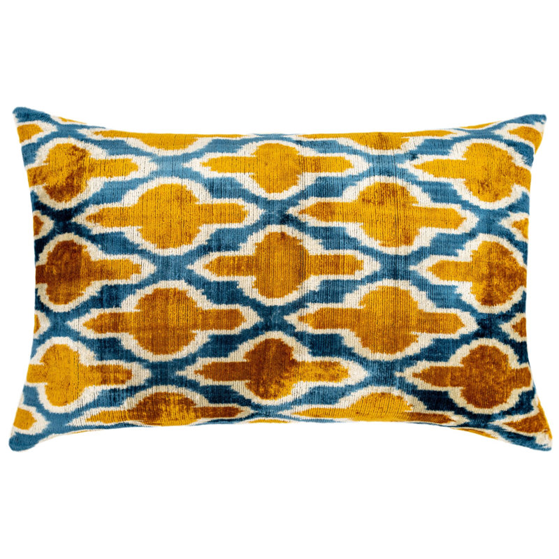 Geometric Velvet Throw Pillow