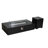Rectangular Black Terrazzo Fireplace