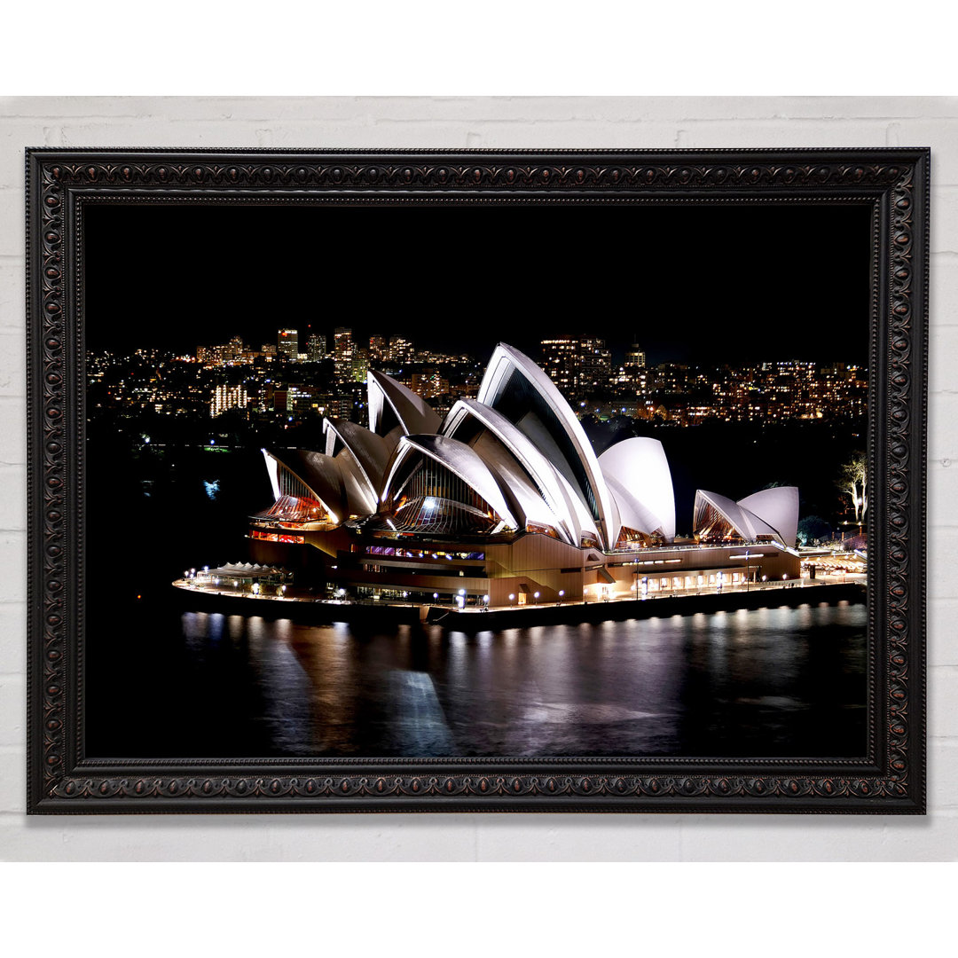 Sydney Opera House Night View - Einzelner Bilderrahmen Kunstdrucke