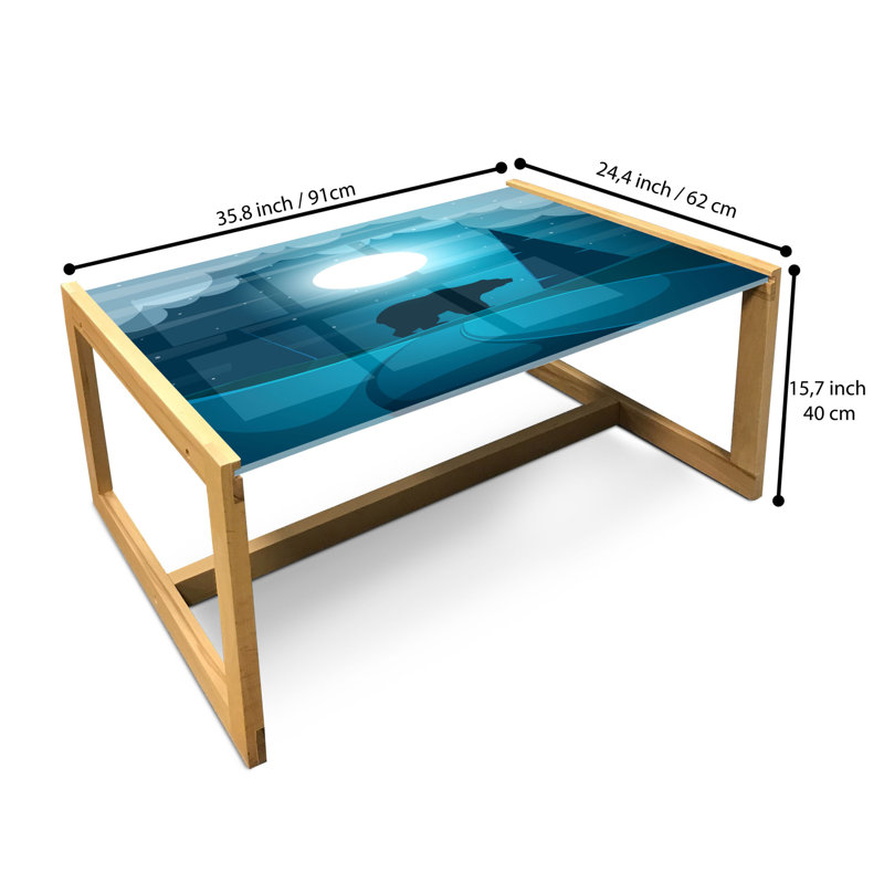 Jaime-Lea Sled Coffee Table, 90cm H x 62cm W x 40cm D