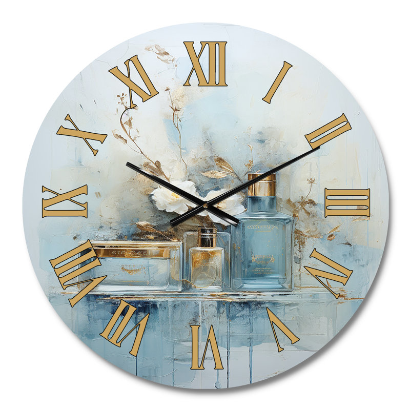Horloge murale de salle de bain, Médium