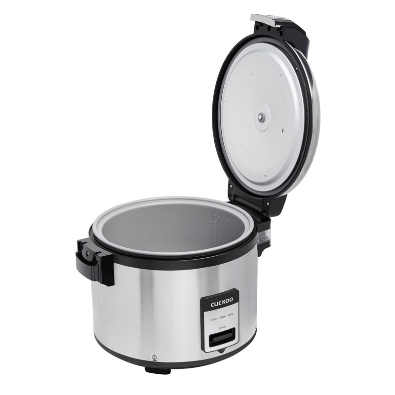 CUCKOO Commercial Rice Cooker & Warmer, Extra Large Rice Cooker 30-Cup Uncooked / 60-Cup Cooked, Professional Industrial Grain Cooker with Large Capacity, Easy One-Touch Operation, Silver (CR-3032)
