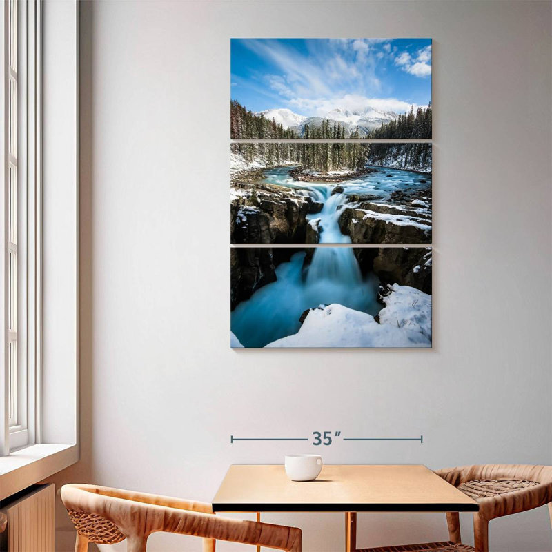Alvord Frosty Waterfall, 65" H x 42" W