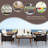 Gravesend Wicker 4 - Person Patio Conversation Set with Cushions-564462367