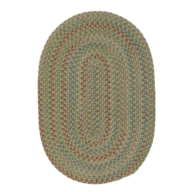 Tapis de palmier tressé Nurullah, Ovale 11 pi x 14 pi