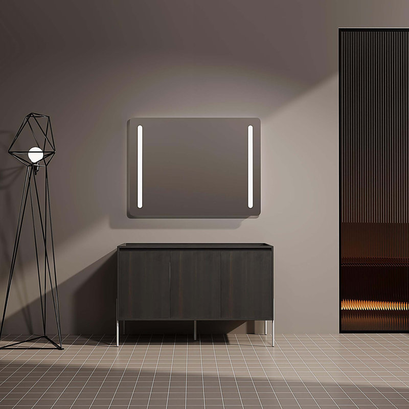 Armoire de rangement autoportante avec portes à fermeture douce