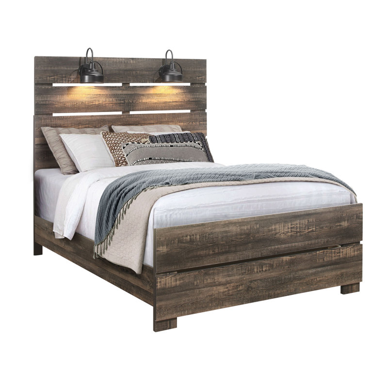 Grand lit Monica Dark Oak