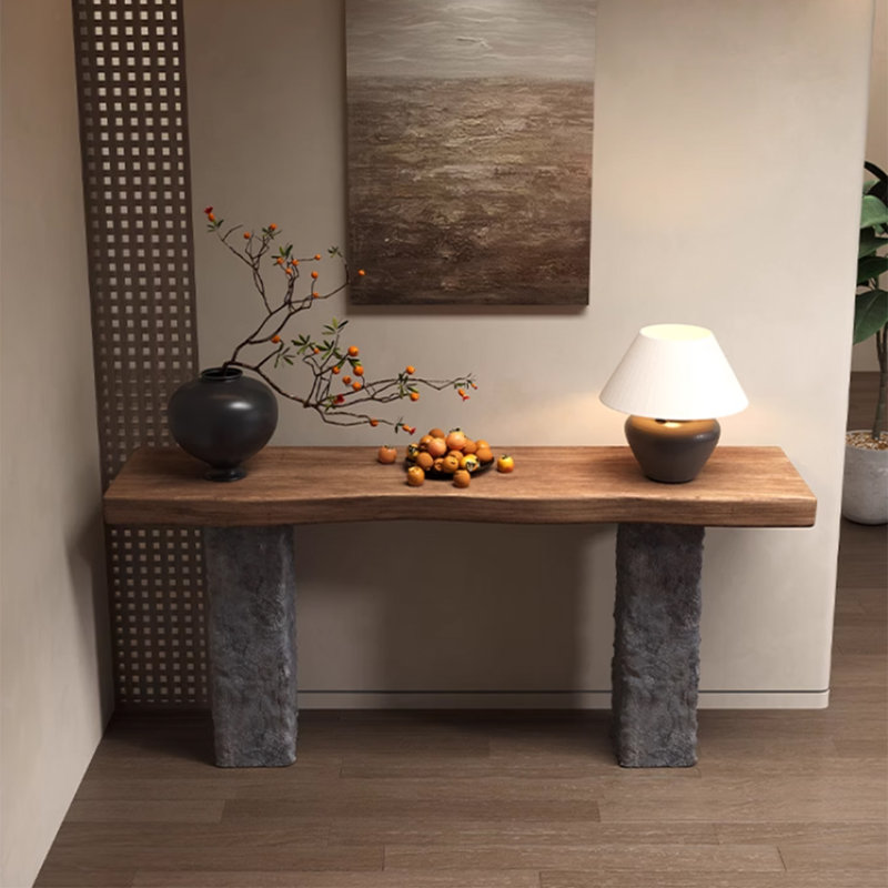 Console rétro minimaliste, H 31,5 po x l 59,06 po x P 13,78 po