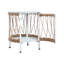 Table d'appoint 17,82 po d'extérieur d'apparence bohémienne - corde et verre pour aménagement de patio avec charme, plateau de table tissé thermolaqué pour diverses utilisations