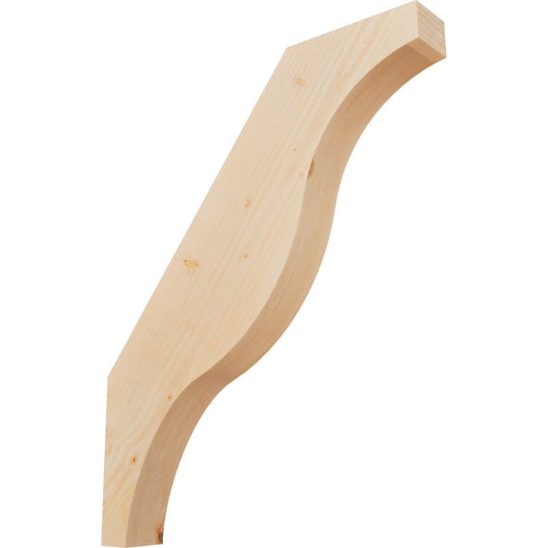Funston Knee Brace, Douglas Fir, Smooth, 32" H x 3.5" W x 26" D