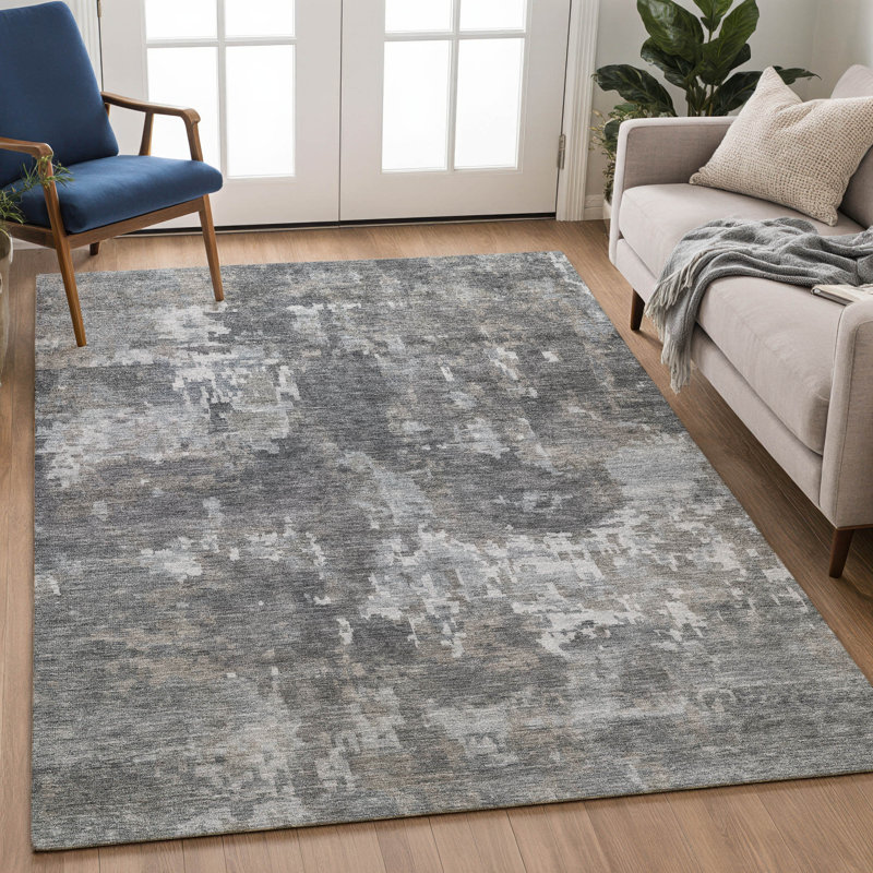 Machine Washable Indoor/Outdoor Francky ACN2361 Casual Rug, Rectangle 5' x 7'6"