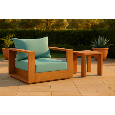 Gazel Teak Patio Chair with Cushions