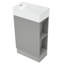 Armoire de meuble-lavabo 18,6 po avec lavabo en céramique, tablette à deux niveaux, orientée vers la gauche ou vers la droite
