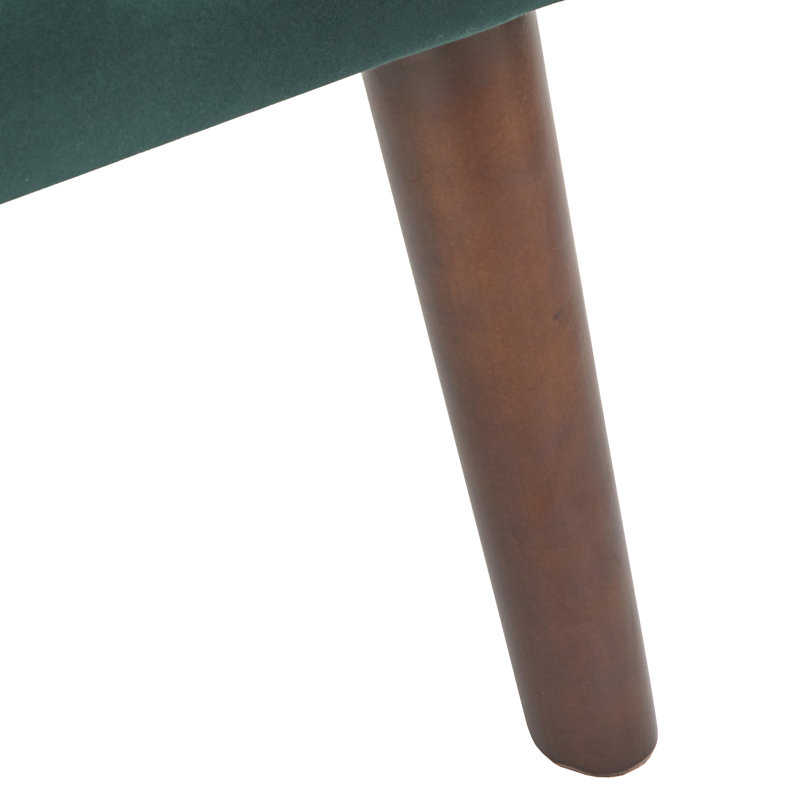 Piersten Upholstered Wingback Chair, Emerald Green