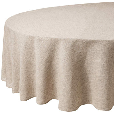 Losana Solid Color Round Tablecloth