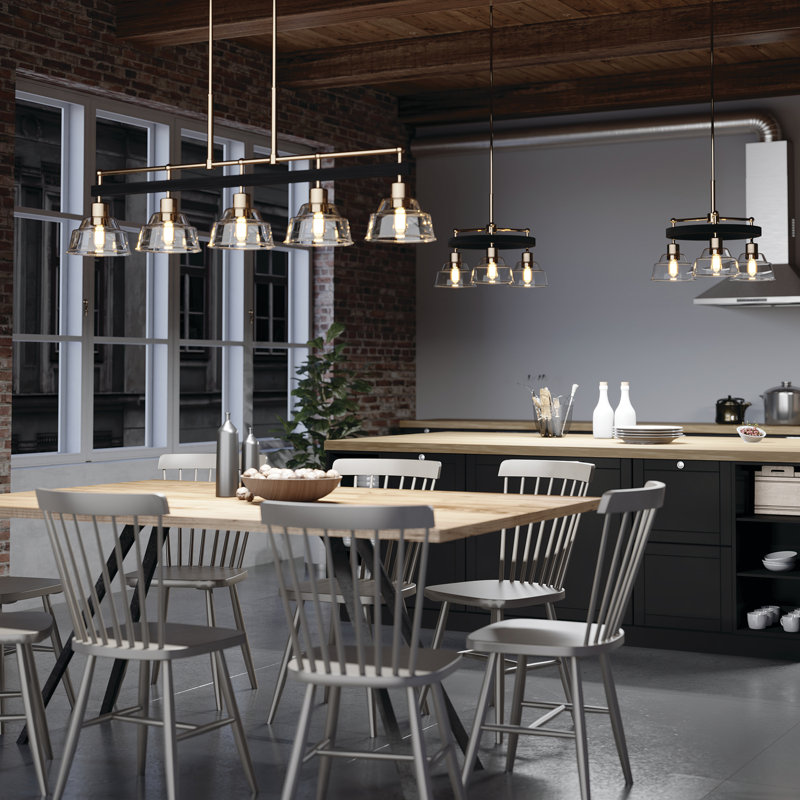 Lustre linéaire Aneria 5Lt, Nickel poli