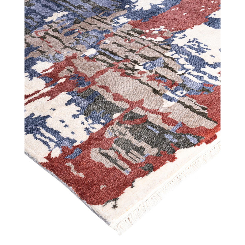 Overdyed One-of-a-Kind 8' 2" X 10' 2" Hand Knotted Area Rug