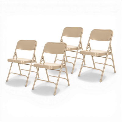 Chaise pliante empilable en métal Bernadine