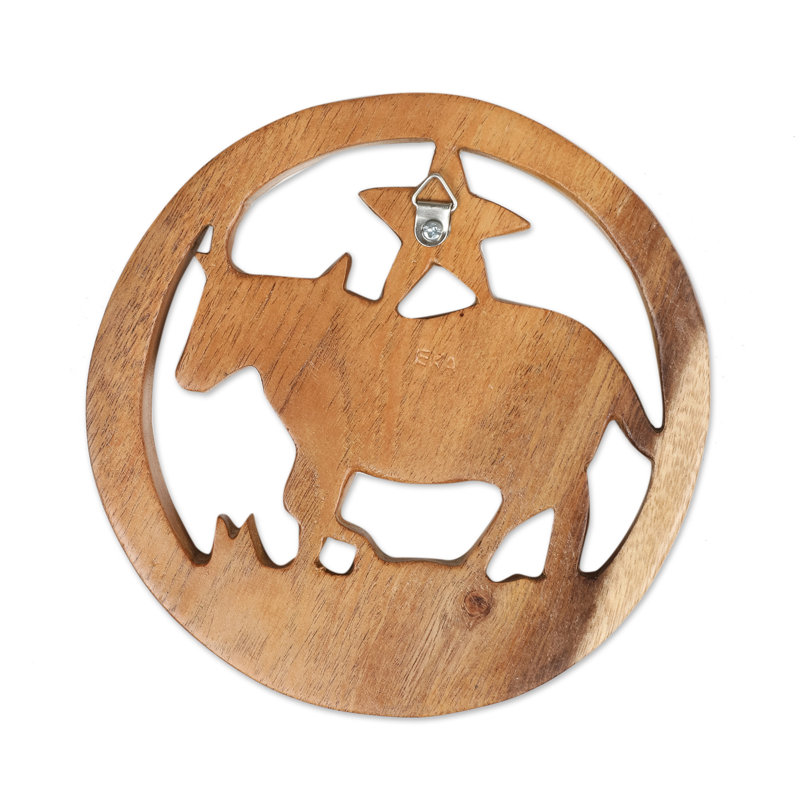  Handmade Taurus Firmament Wood Relief Panel