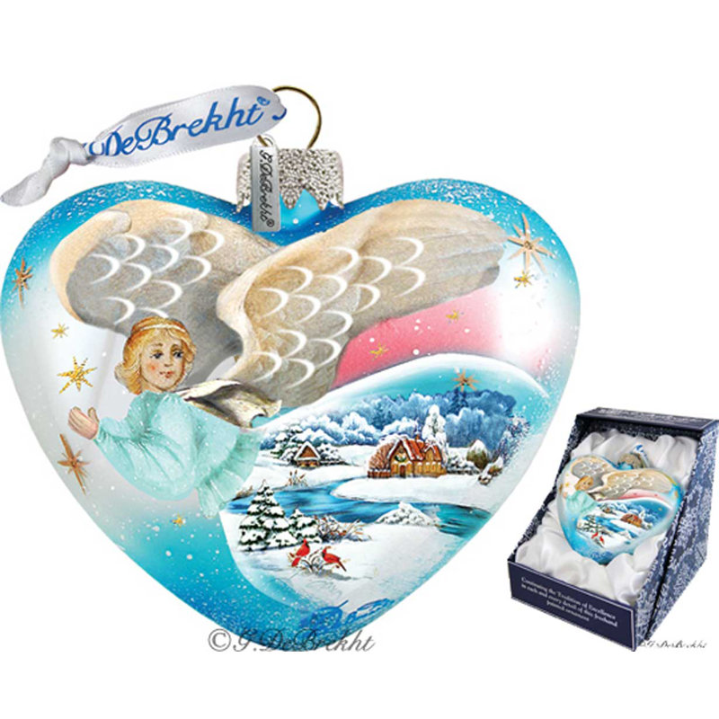 Ornement en forme de cœur des fêtes Holiday Splendor