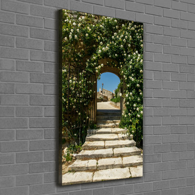 Floral Arch - Wrapped Canvas Print